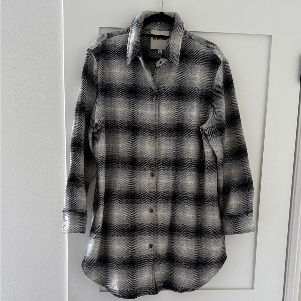 BB Dakota Monochrome Plaid Button-Down Shirt